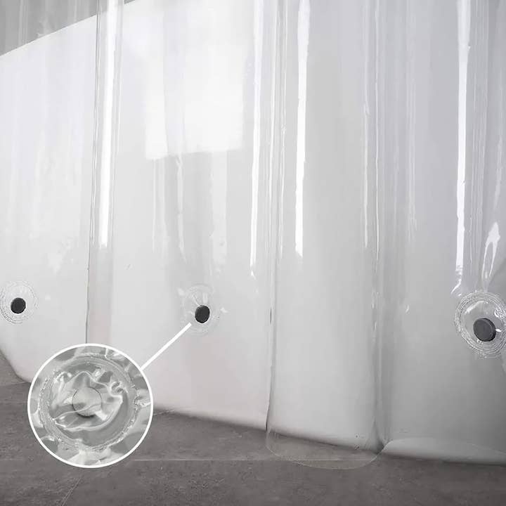 home mart goods – Engroshandel Bruseforhæng – Klar vinyl bruseforhæng Vandtæt (70 „x 72")7