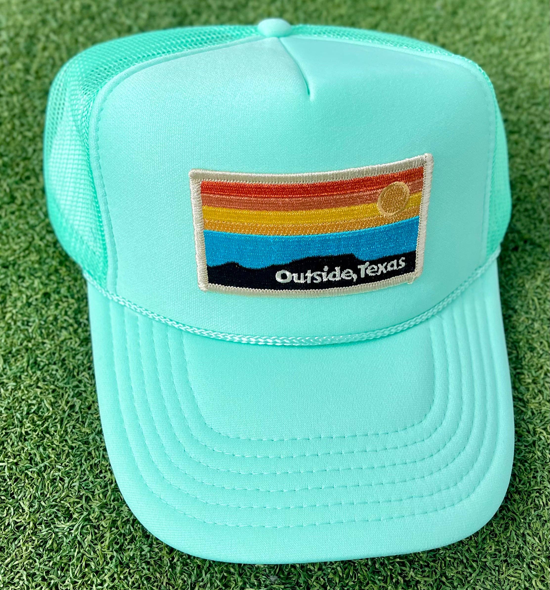 Outside, Texas - Wholesale Trucker Hat - Unisex - OTX Foam Trucker: Horizon Patch40