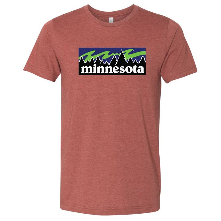 Northern Lights Minnesota T-Shirt for wholesale by Minnesota Awesome