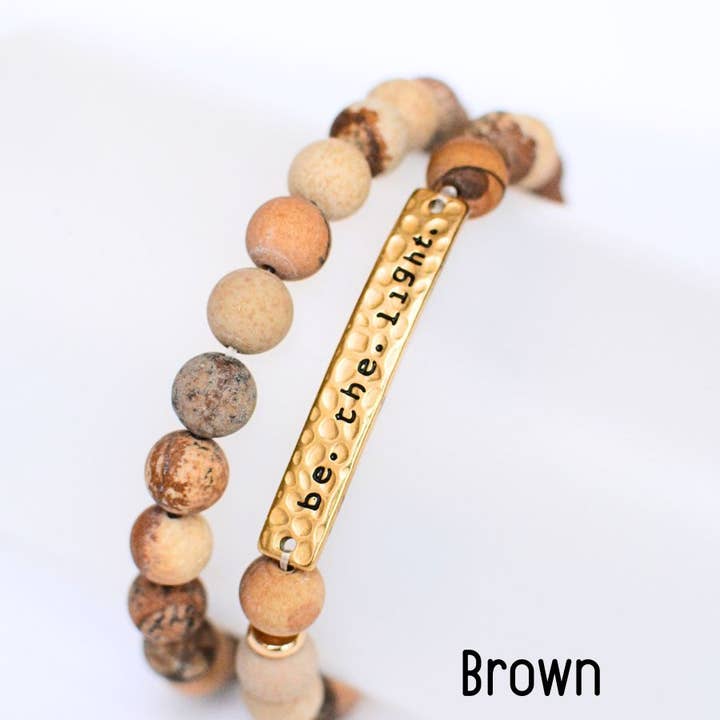Two and Crew - Faith Based Jewelry & Gifts - Wholesale Beaded Bracelet - Be The Light Bracelet – Christian Stone Jewelry, faith gift