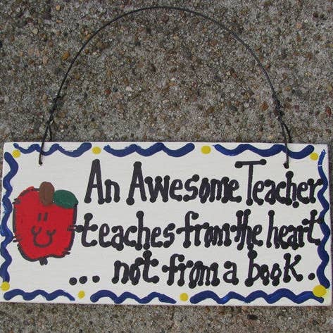 Cadeaux pour enseignants 123 AT An Awesome Teacher pour la vente par Nannie and B's Crafts