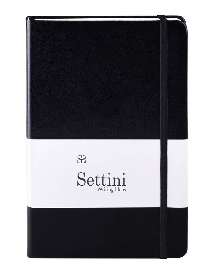 Settini Classic Hardcover Journal - Black for wholesale by Settini