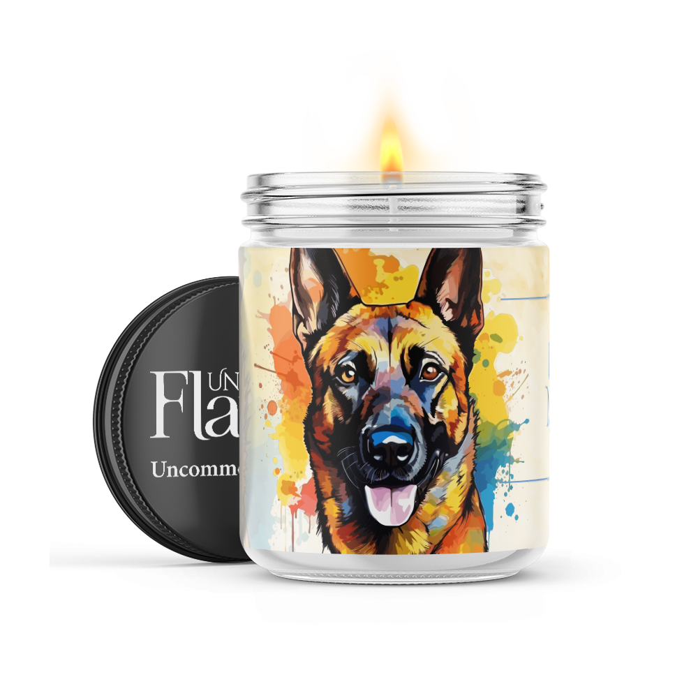 Uncommon Flame - Wholesale Jar/Filled Candle - Belgian Malinois Candle0