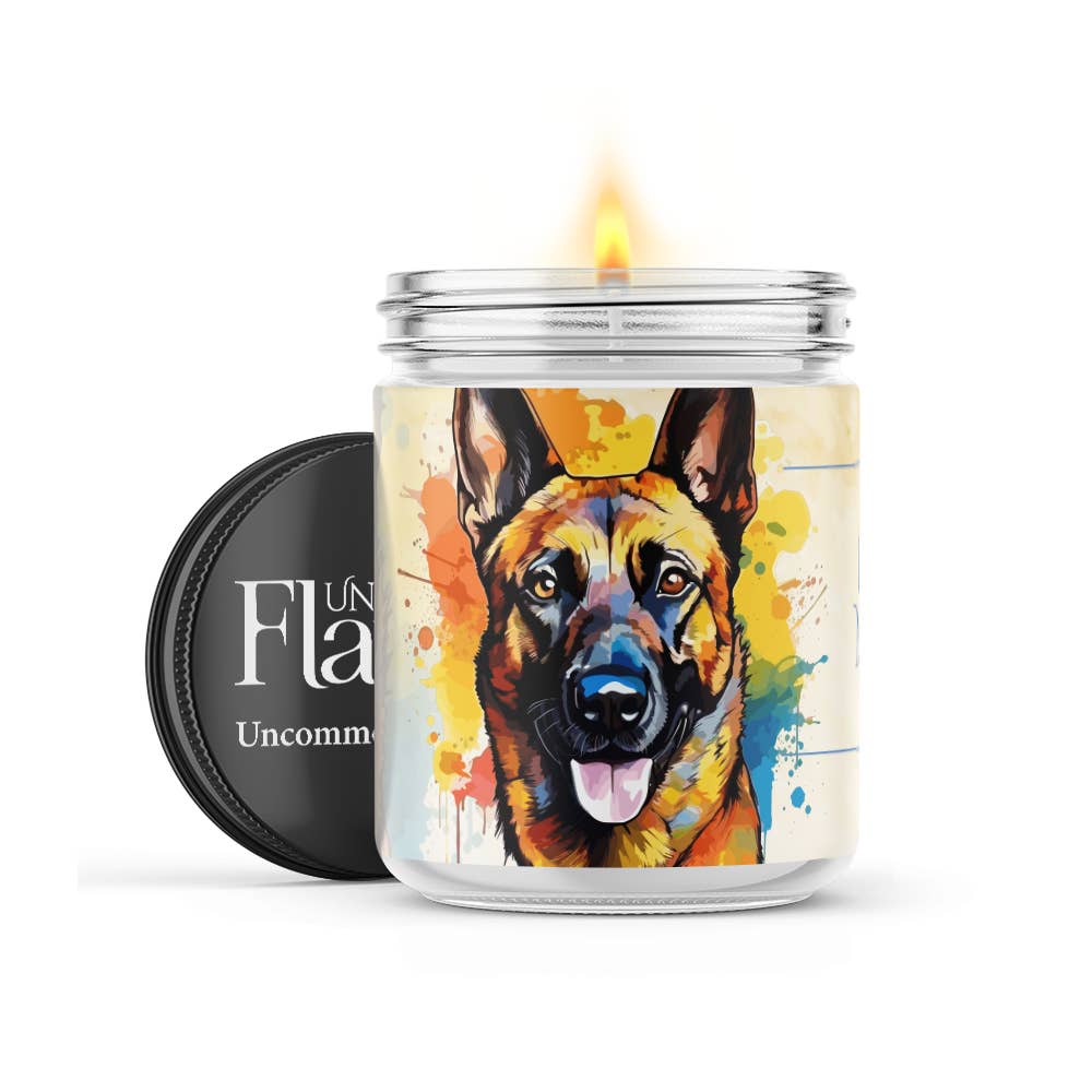 Uncommon Flame - Wholesale Jar/Filled Candle - Belgian Malinois Candle