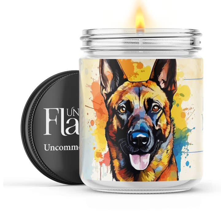 Uncommon Flame - Wholesale Jar/Filled Candle - Belgian Malinois Candle0