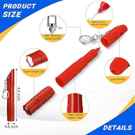 Crover - Wholesale Keychain - Unisex - 4.5" Multi-Tool Pen Keychains – Assorted Color 1