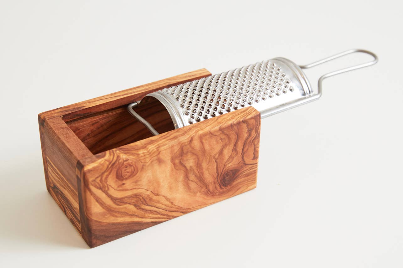 Verve Culture - Venta al por mayor Ralladores - Rallador de queso Italian Olivewood Box1