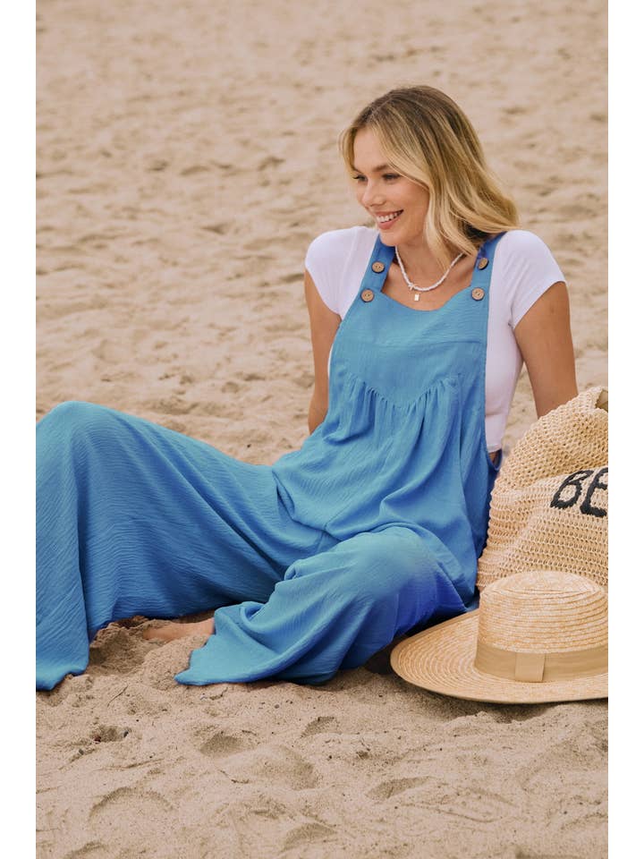 Oddi - Wholesale Jumpsuit - Women's - Solid Button Sling Jumpsuit13