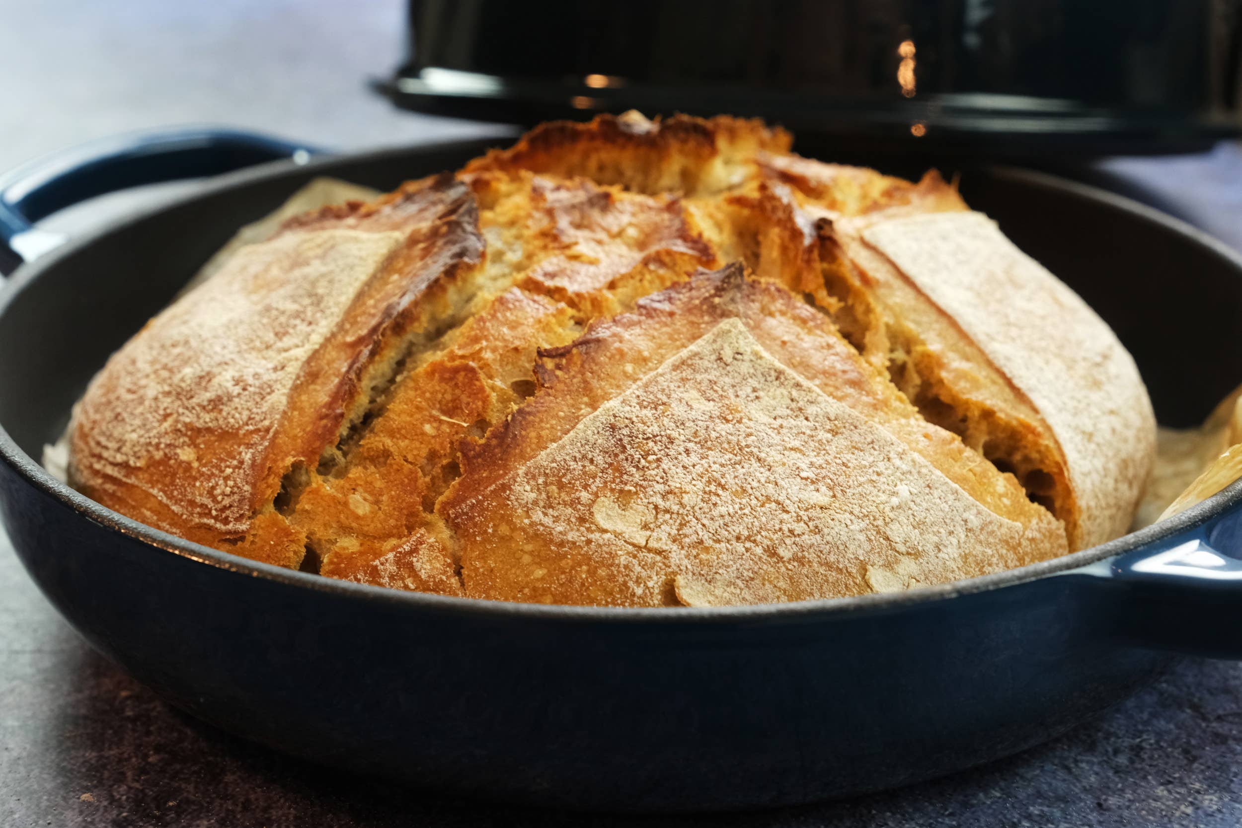Crucible Cookware - Wholesale Bread Pan - Enameled Cast Iron Bread Pan, Oven Form - Dark Teal Blue9