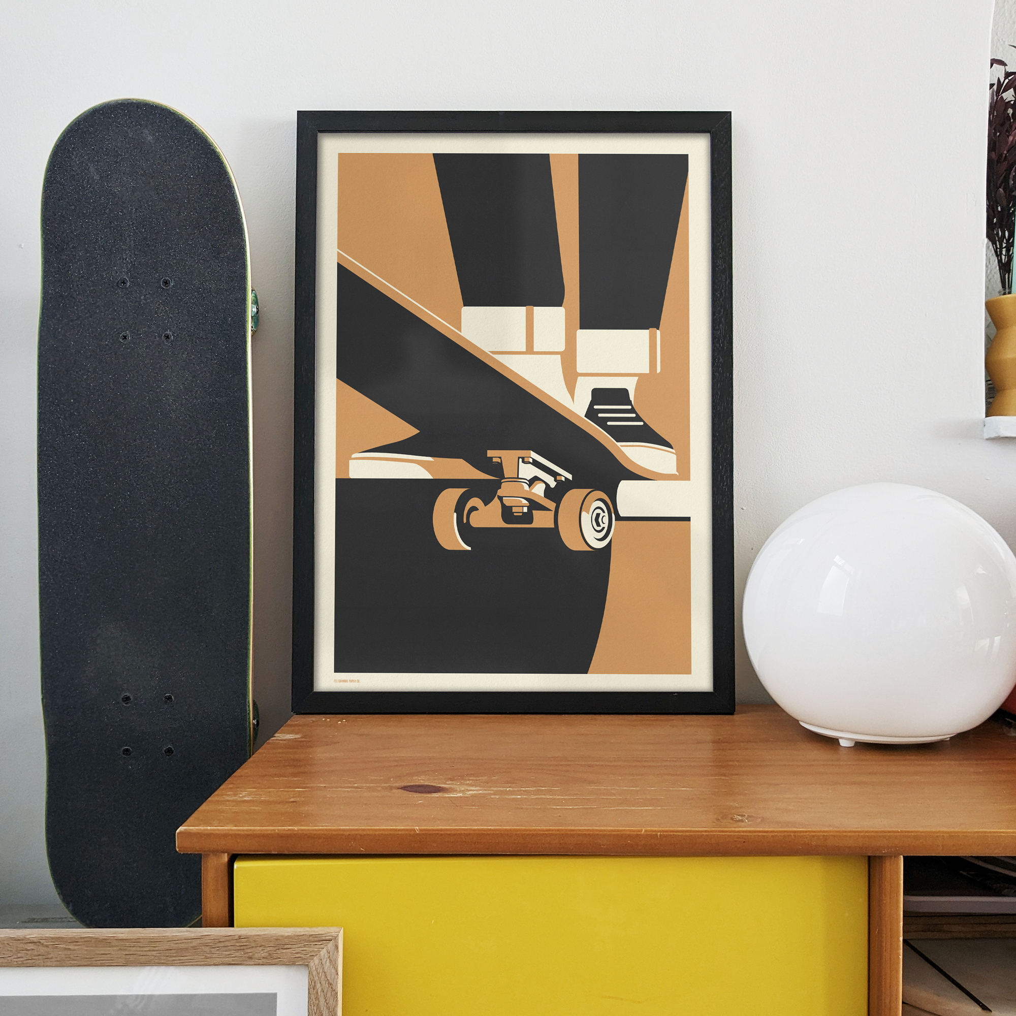 Telegramme Paper Co. - Wholesale Art Print - Drop in Skateboarder Print4