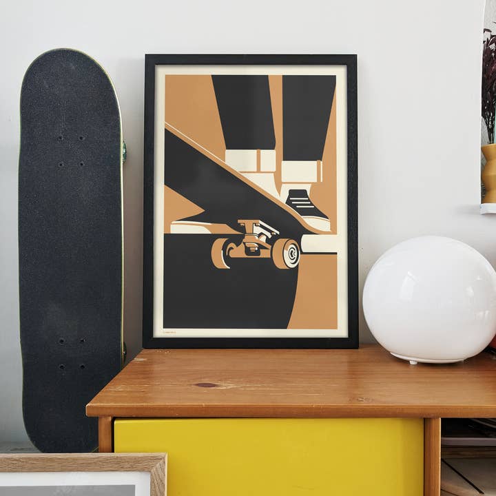 Telegramme Paper Co. – wholesale Art print – Drop in Skateboarder Print4