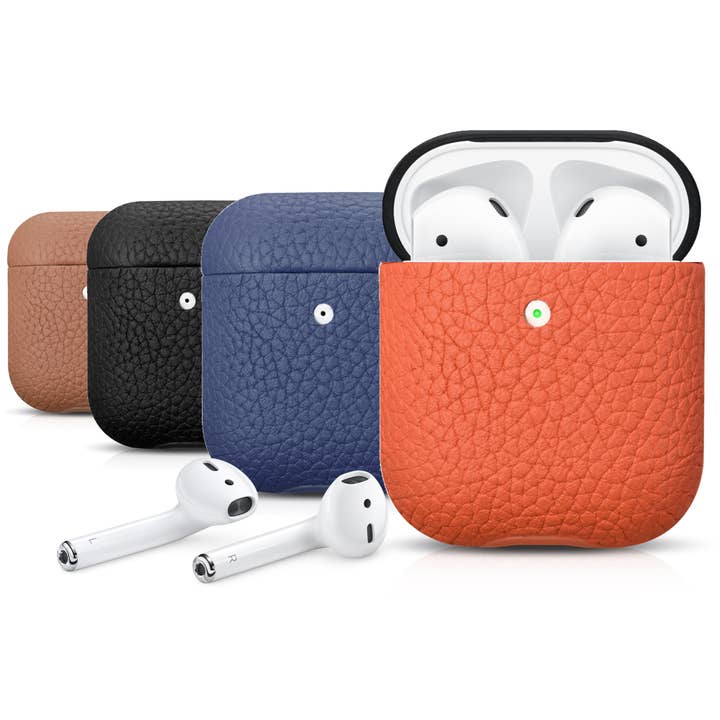 CairPods - Wholesale Earphone/Headphone Case - Unisex - Genuine Leather Pebble Series AirPods 2 Case1
