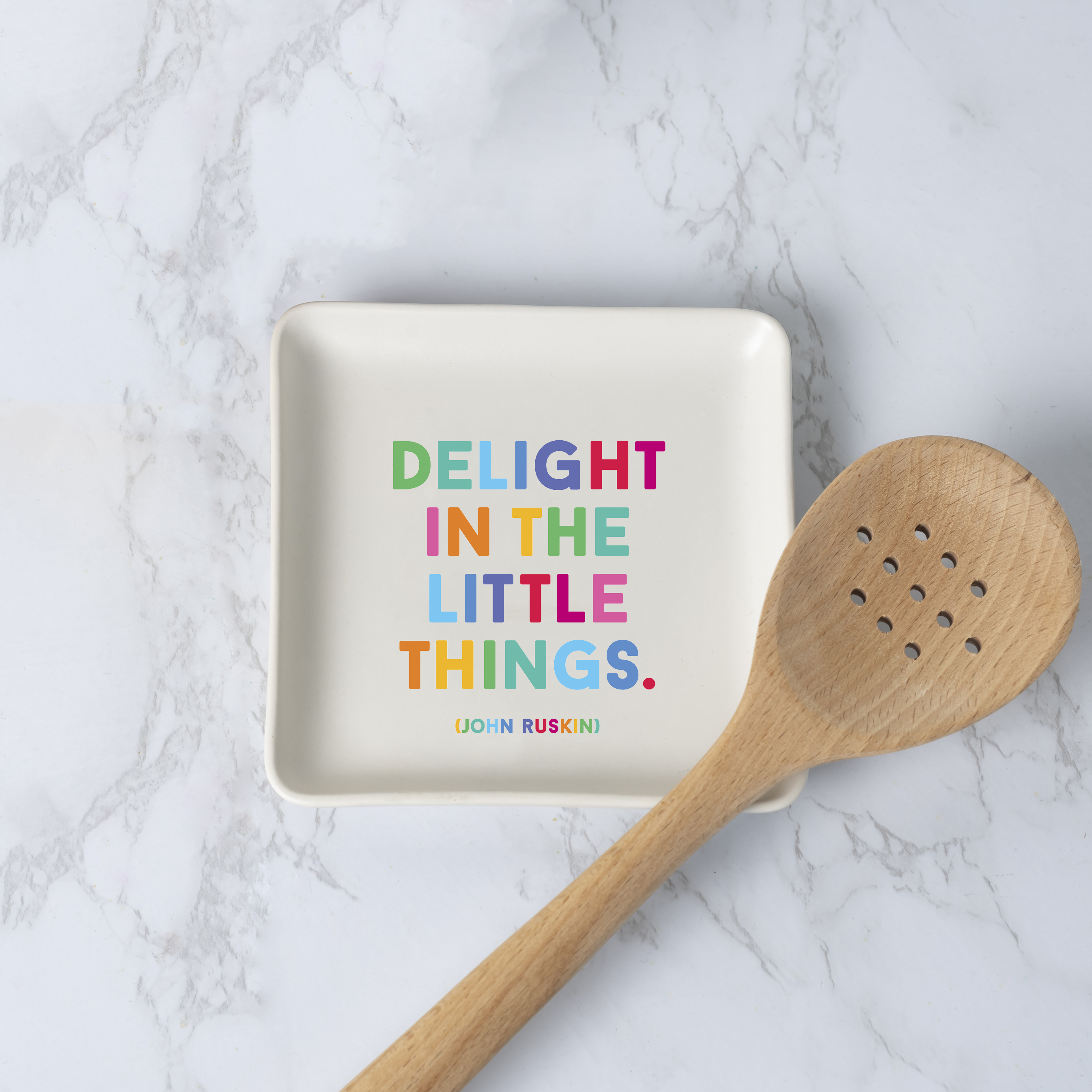Quotable - Vente Assiettes/plats/bols de décoration - Bibelots - TRD316 - Delight Little Things (Ruskin)1