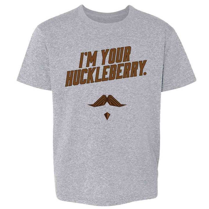 Pop Threads – wholesale Screen-printed t-shirt – Kids – Im Your Huckleberry Western Quote Funny Vintage Kids & Youth Tee