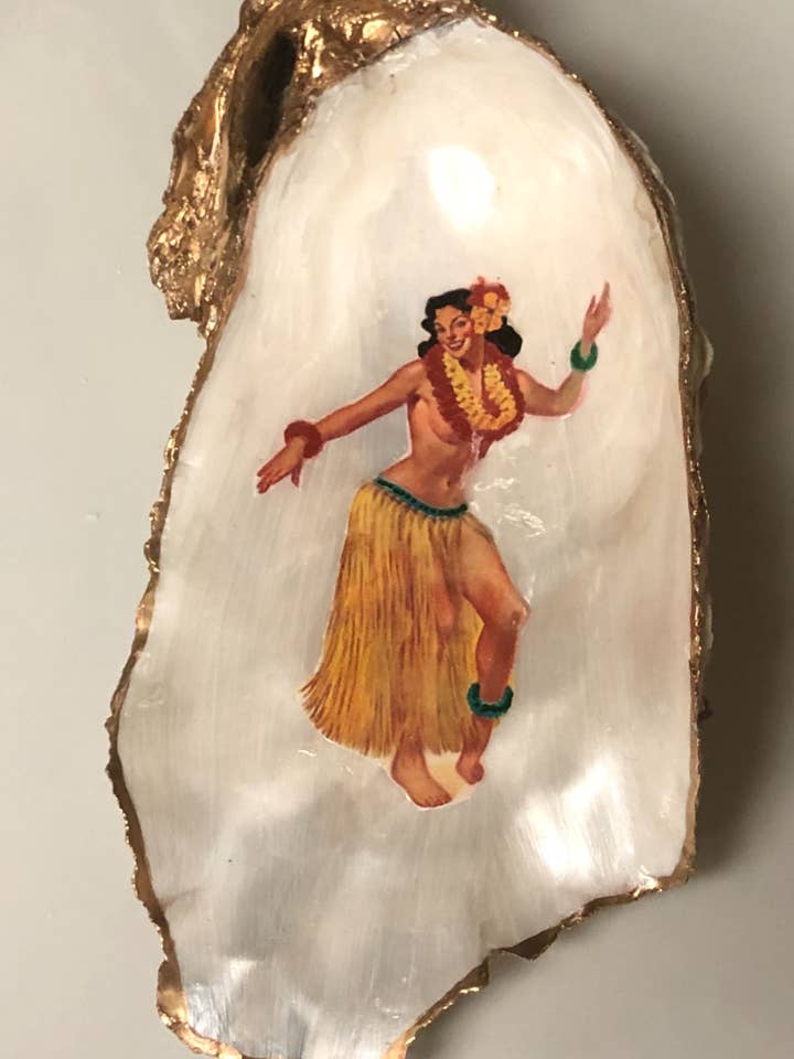 Hula Girl sieraden/vitamineschotel groot 7" X-Large voor wholesale door Designs By Sabrina