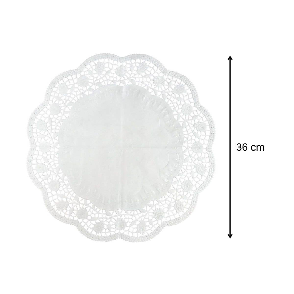 Zenker - Wholesale Disposable Napkin - Pack of 15 Round Paper Doilies for Pies3