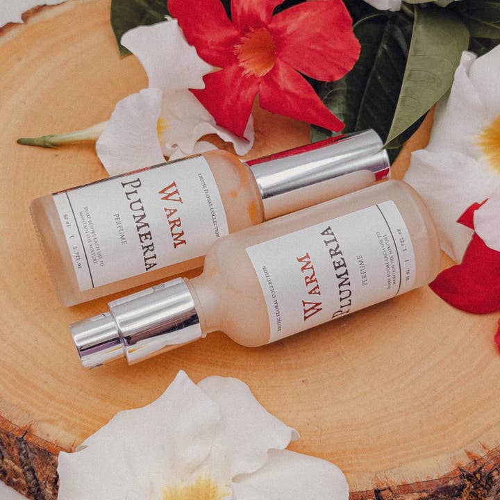 Warm Plumeria Perfume: Alcohol-Free Floral Fragrance for wholesale by Poppy+Lily