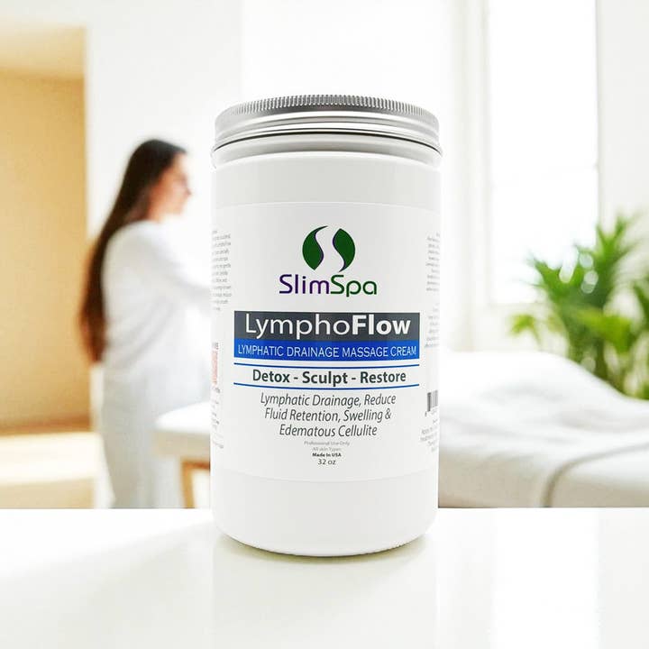 SlimSpa The Body Care Specialists - Wholesale Body Cream/Lotion - LymphoFlow – Lymphatic Drainage Massage Cream 32 oz.5
