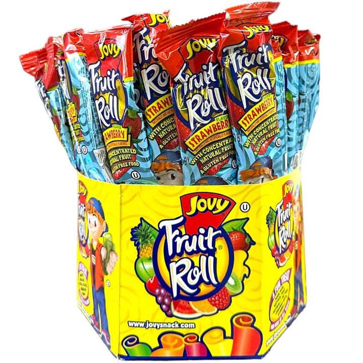 Jovy Strawberry Fruit Roll for wholesale by Cow Crack Wholesale