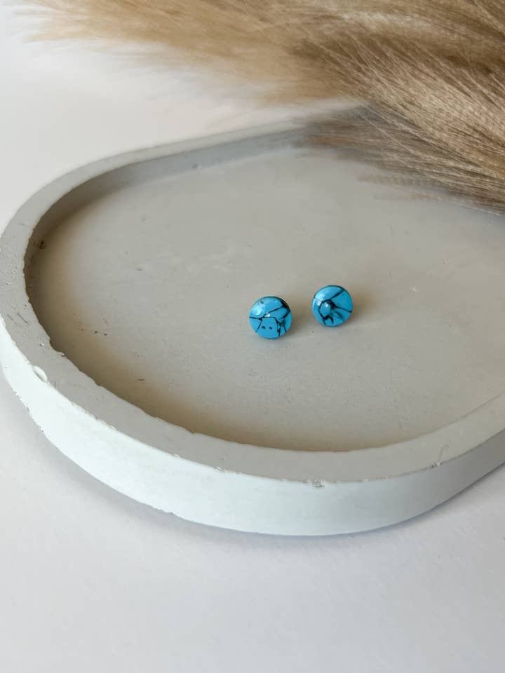 Mini Basic Studs, Faux Turquoise for wholesale by Sincerely, Abi