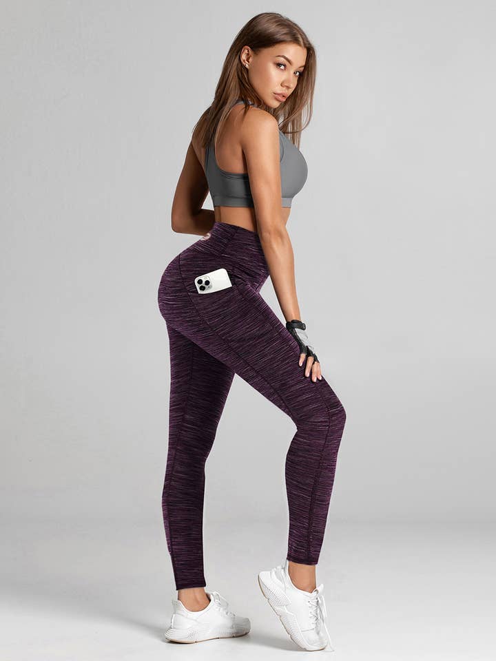 Verve High-Rise Leggings Maroon (Copy) for wholesale by TOMPRO