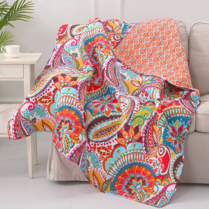 Levtex Home - Wholesale Throw Blanket - Rhapsody Quilted Throw
