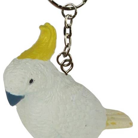 Cockatoo keychain (Pack of 6) for wholesale by Science and Nature