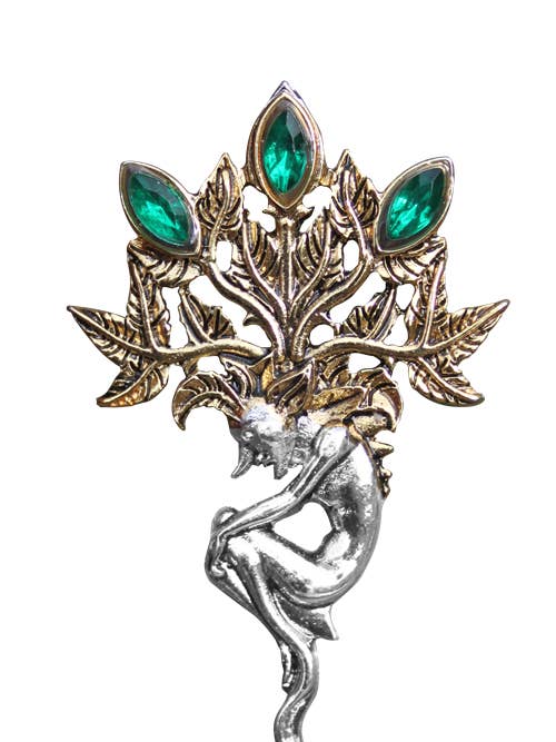 Mandrake for Luck and Wealth Brooch by Briar BB10B for wholesale by Starlinks Gifts