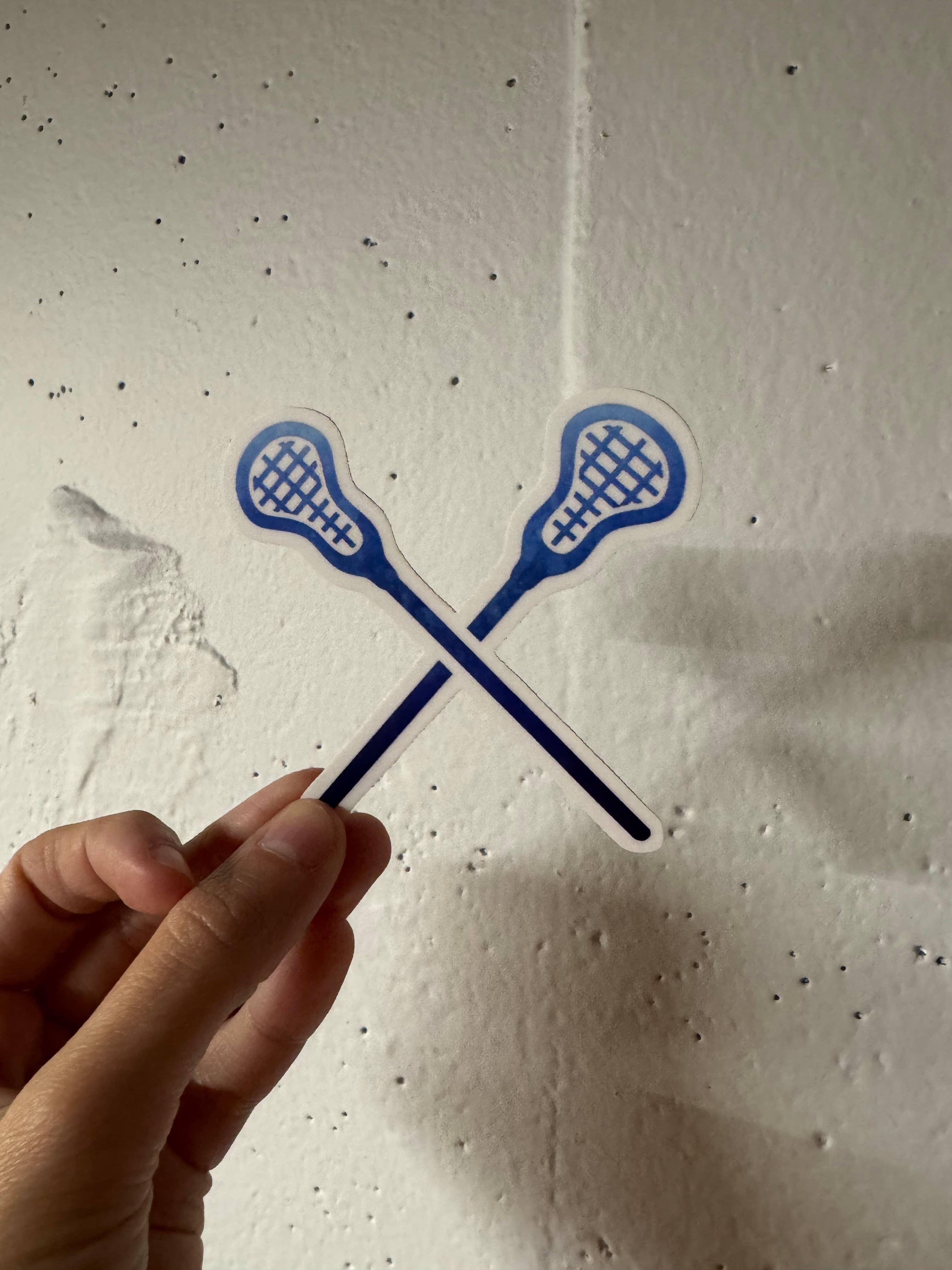 Kase Wear - Wholesale Sticker - Blue Lacrosse Sticker1