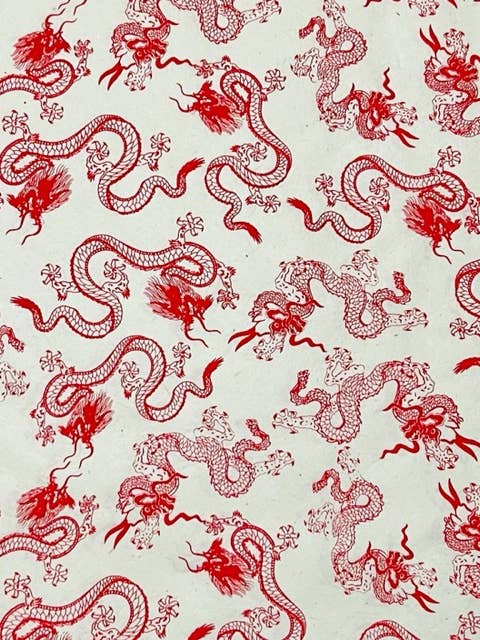 20x30 Dragon handmade deco paper 3 colors for wholesale by Giftsland
