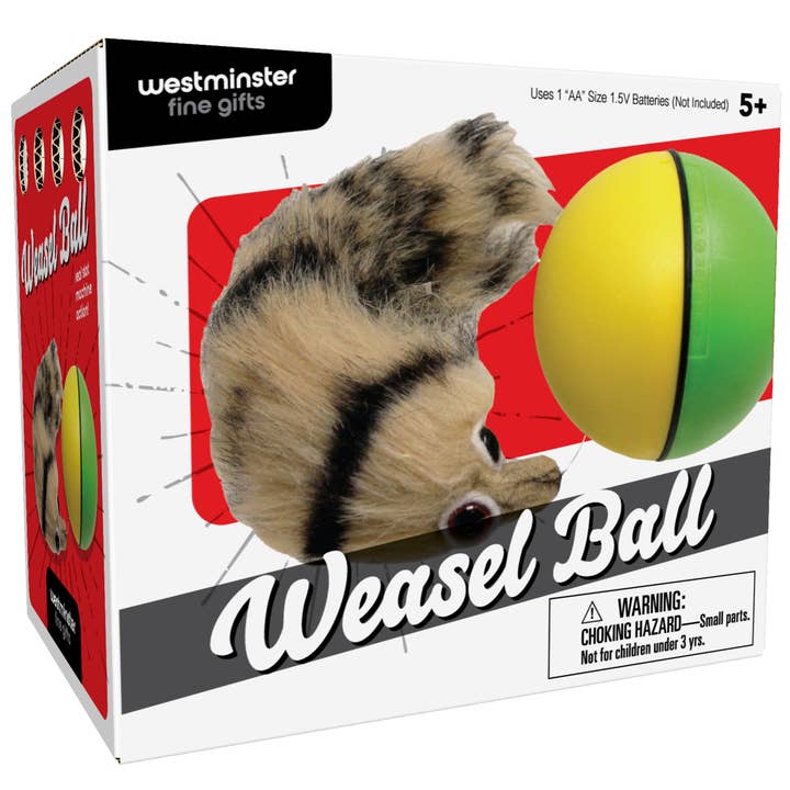 Westminster Weasel Ball Novelty Toy for wholesale by Variety Distributors