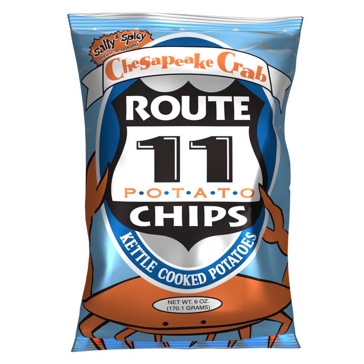 Route 11 Potato Chips - Wholesale Chips - Route 11 Chesapeake Crab Potato Chips (6oz)