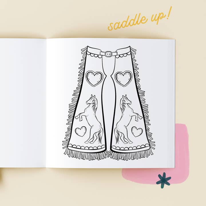 Middlefork & Co. - Wholesale Coloring & Activity Book - Adult - Western Darlin': Carefree Coloring Book for Adults & Teens7