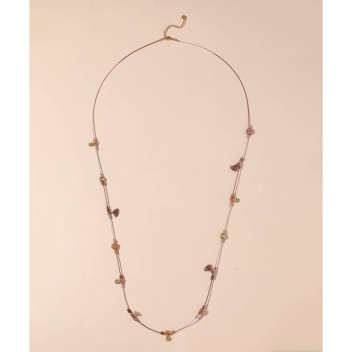 Blossom bijoux – Engroshandel Lariat/Y-hal halskæde – Halskæde på snor med sten 25CA007
