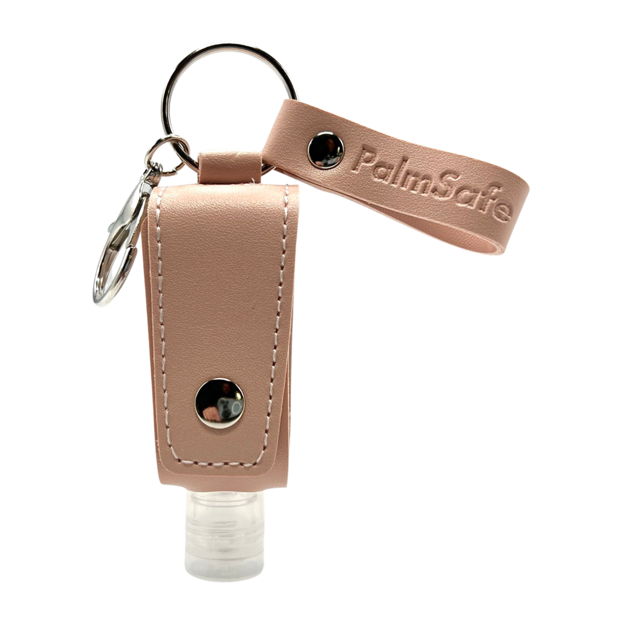 Palm Safe – wholesale Hand sanitiser – Keychain Leather Cased Refillable Hand Sanitiser Bottle0