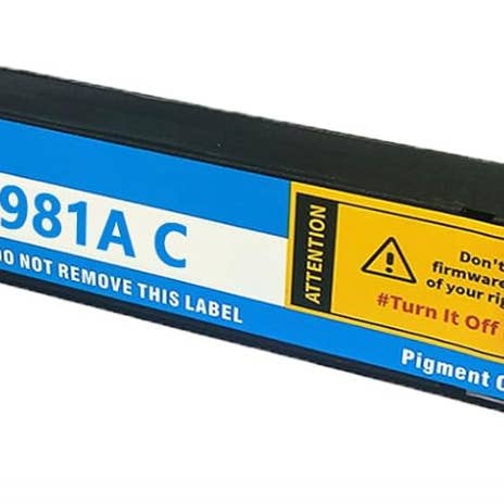 Cartucho de tinta 981A cian compatible para impresora HP para venta al por mayor de EcoQuality