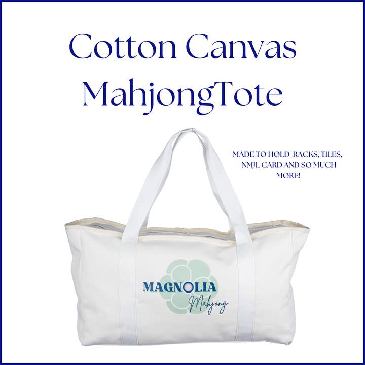Cotton Canvas Mahjong Tote Bag for wholesale by Morningside Mahjong