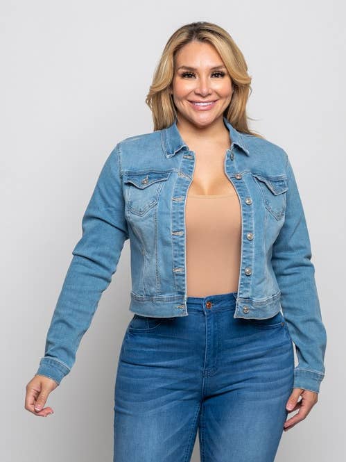 Curve Market - Wholesale Denim Jacket - Women's - PLUS SIZE DENIM JACKET6