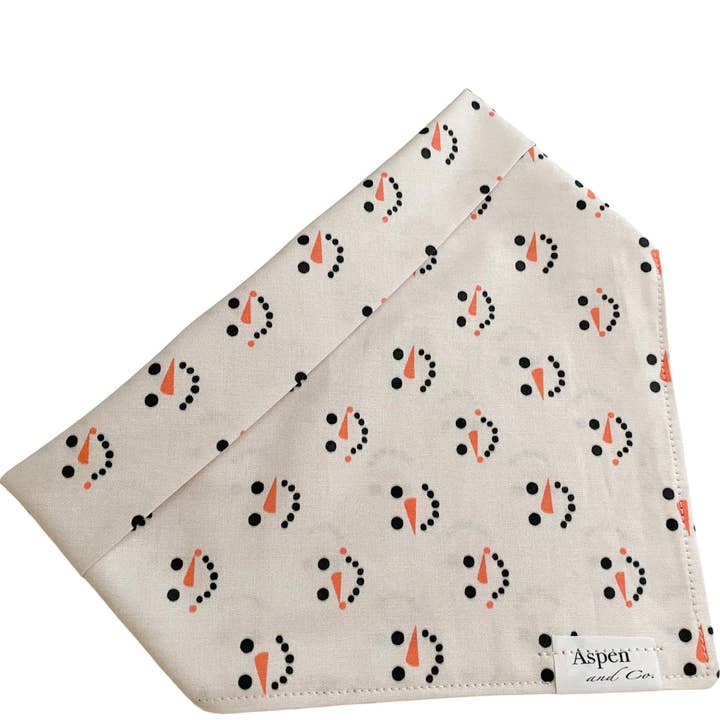 'Frosty' Christmas Dog Bandana for wholesale by Aspen and Co.