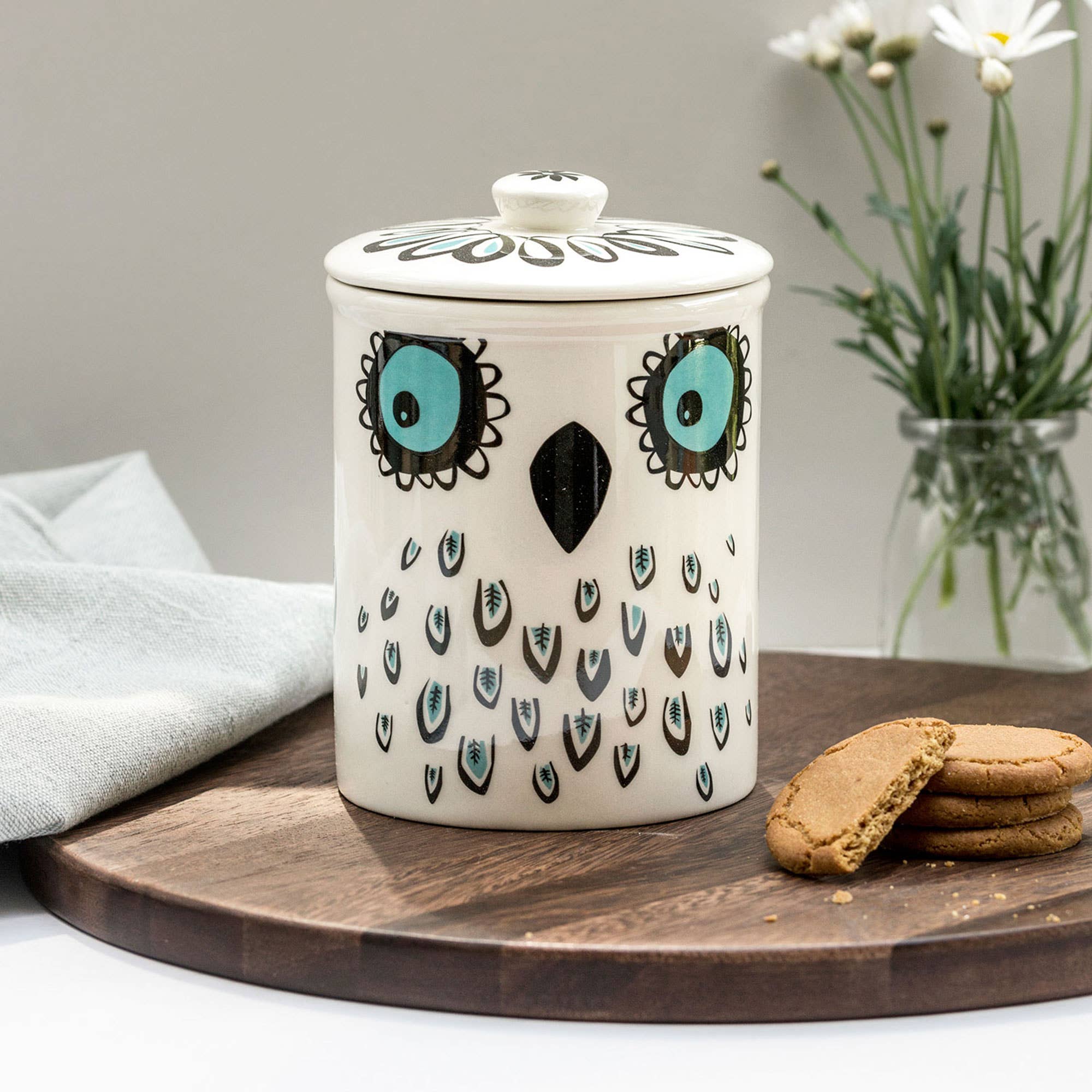 Hannah Turner Ltd - Wholesale Jar - Handmade Ceramic Owl Storage Jar