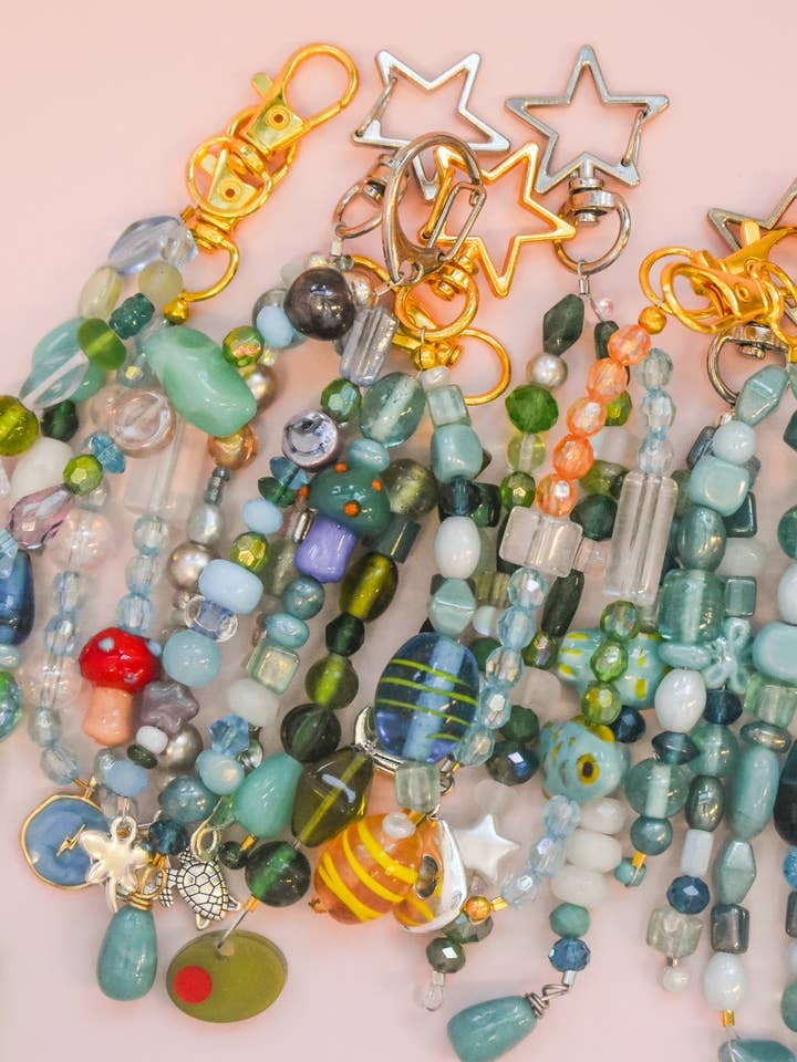 Handmade Bag Charms (Double Strand) for wholesale by Tori's Trinkets