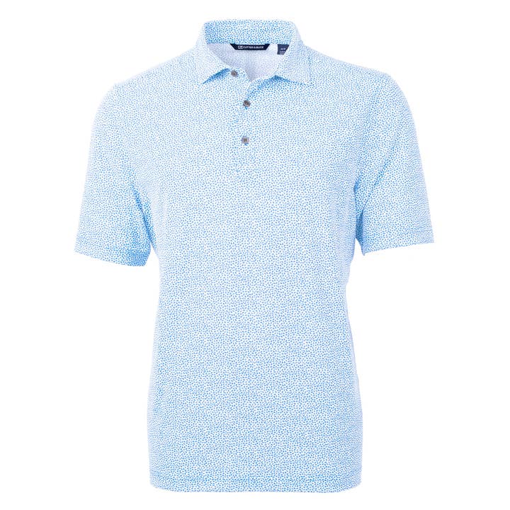 Cutter & Buck - Wholesale Polo - Men's - Cutter & Buck Virtue Eco Pique Botanical Print Recycled Polo