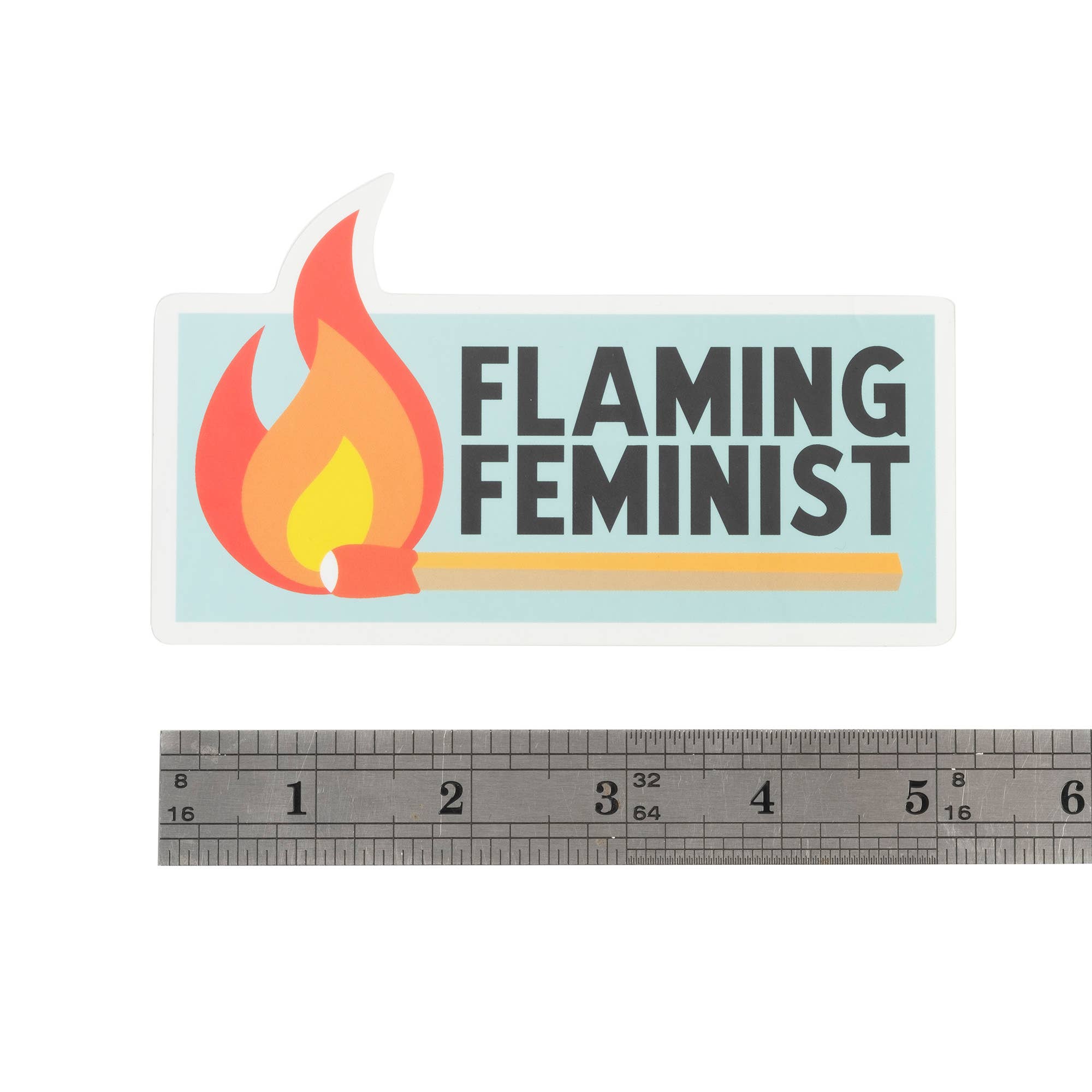 Dissent Pins - Wholesale Sticker - Flaming Feminist Sticker1