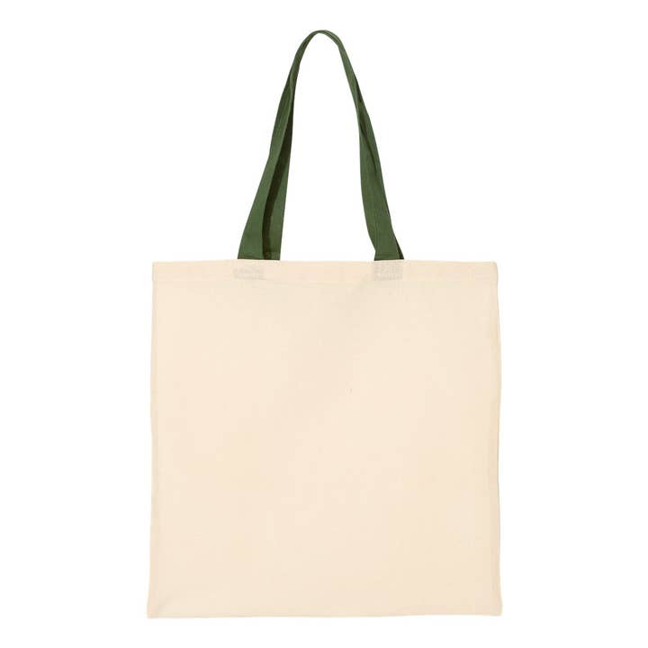 Lucky Avocado - Wholesale Tote Bag - Unisex - Economical Tote with Contrast-Color Handles12