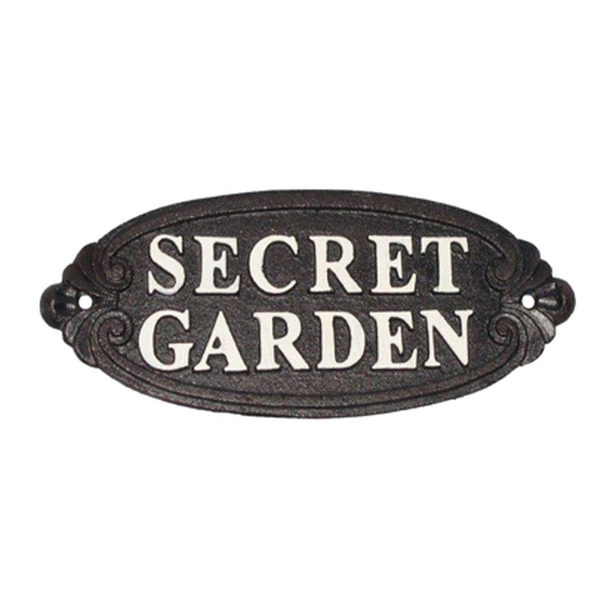 NACH - Wholesale Sign - ~Secret Garden~ cast iron sign0