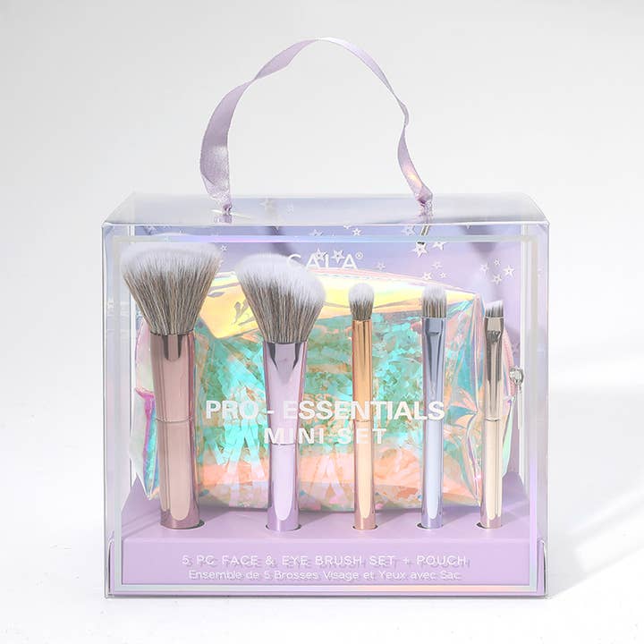Sensibling Corp. – Großhandel Make-up-Pinsel-Set – 6-teiliges Pro Essentials Gesichts- und Augen-Make-up-Pinselset mit Etui