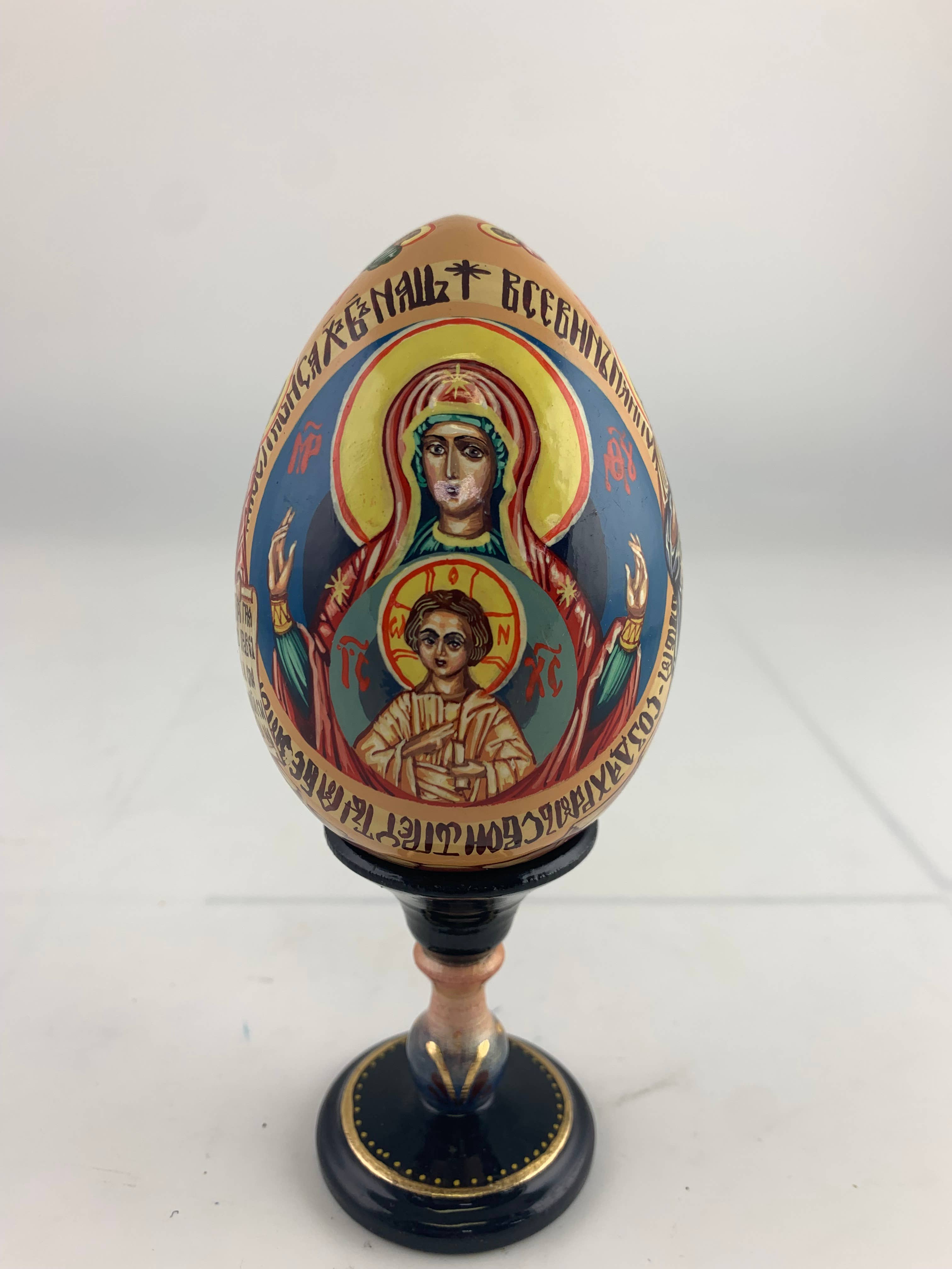 Golden Cockerel - Vendita all'ingrosso Decorazioni da tavolo - Uovo iconico ortodosso panoramico vintage9