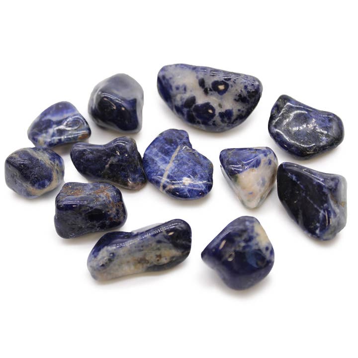 Medium African Tumble Stone - Sodalite - Pure Blue for wholesale by Ancient Wisdom
