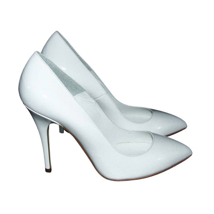 Mida 38 White Patent Leather Pump for wholesale by MIDA