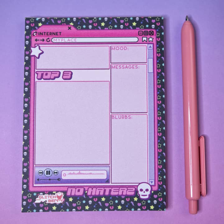 Bloc-notes MyPlace 4"x5,5" pour la vente par Glitchberry